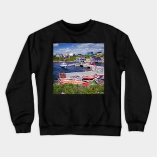 Old  Fishing Boats at Peggys Cove Crewneck Sweatshirt